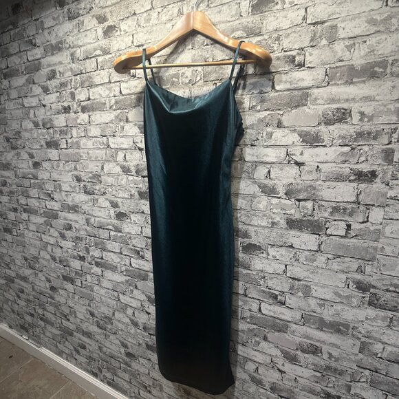EUC Xxxiticat Dark Green Velour Dress Size XS - Picture 2 of 14
